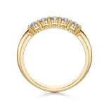 Pierścionek obrączka z diamentami